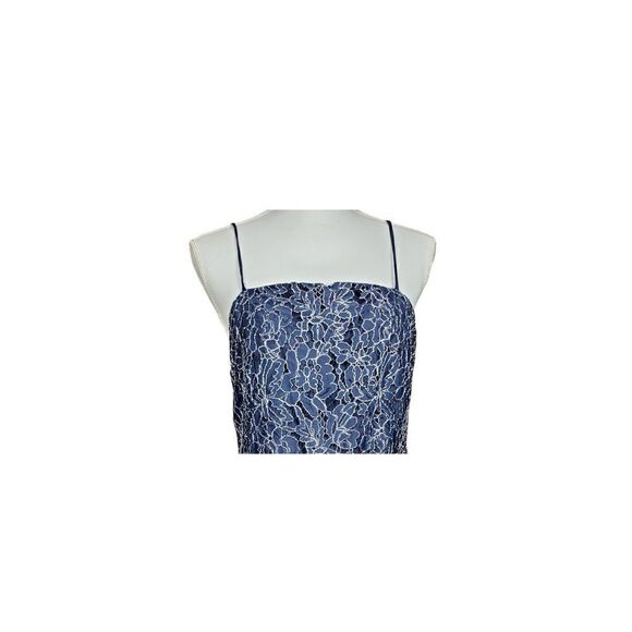 Francesca’s Mi Ami Dress Size Large Lace Blue Glam Cocktail Party Event Prom - Picture 3 of 8